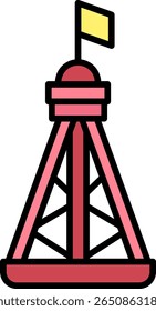 Navigation Buoy Icon: Maritime Safety Symbol