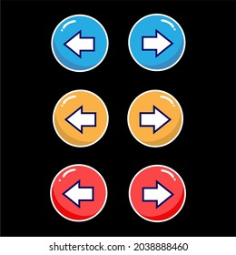 Navigation Button, for your app navigation buttons. Simple Vector