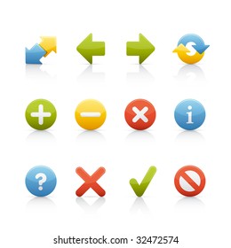 Navigation Buttons Icon Set