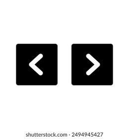 Navigation Buttons Icon Vector Symbol Design Illustration