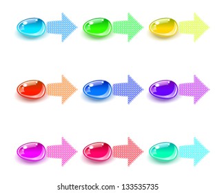 Navigation buttons for UI - user interfaces.