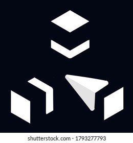 Navigation carless logo or icon