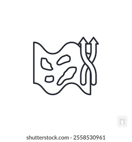 navigation chart icon. navigation chart Symbol sign for mobile concept and web design. Vector icon, Logo illustration, Vector graphics