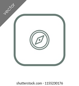 navigation compass icon