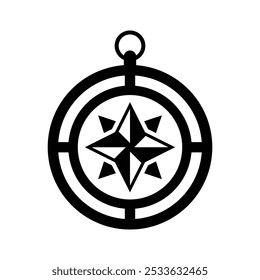 Navigation compass icon, Vector graphics