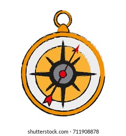 Navigation compass isolated