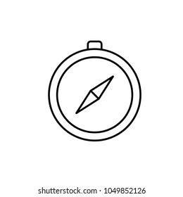 Navigation and compass line web icon. Navigation web line icon.