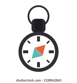 Navigation compass symbol isolated