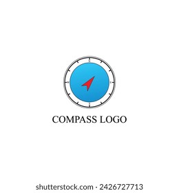 diseño del logotipo del vector de la brújula de navegación