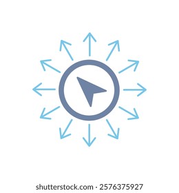navigation concept line icon. Simple element illustration. 
navigation concept outline symbol design.