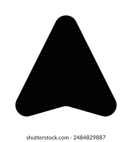 Navigation Cursor vector icon design in solid style