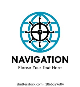 Navigation design logo template illustration