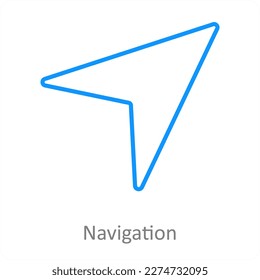 navigation and direction icon concept