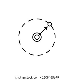 navigation, direction, target, drone icon. Element of quadrocopter icon. Thin line icon for website design and development, app development. Premium icon