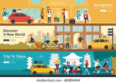 Navigation Discover A New World Trip To Tokyo flat interior outdoor concept web