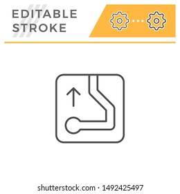 Navigation editable stroke line icon
