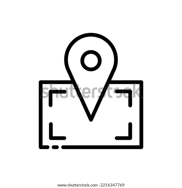 Navigation equipment line icon. GPS, navigator,\
planet, globe, map, atlas, interactive whiteboard, road sign,\
pointer, compass, destination, location. Geography concept. Vector\
black line icon