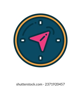 navigation filled color icon. vector icon for your website, mobile, presentation, and logo design.