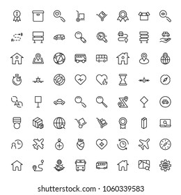Navigation flat icon set. Single high quality outline symbol of info for web design or mobile app. Thin line signs for design logo, visit card, etc. Outline logo of graphic navigation