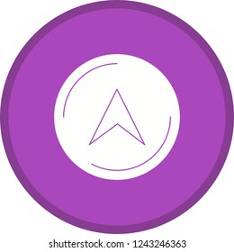 Navigation Glyph Round Circle Multi color BG