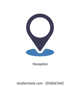 Navigation or GPS Icon Concept