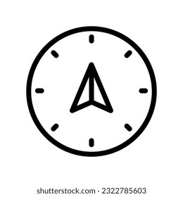 Navigation Icon Badge Vector, compass icon