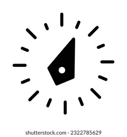 Navigation Icon Badge Vector, compass icon