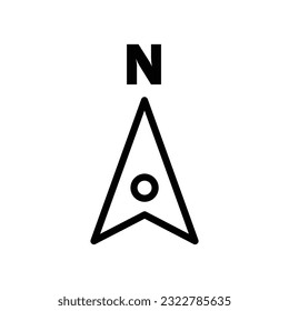 Navigation Icon Badge Vector, compass icon