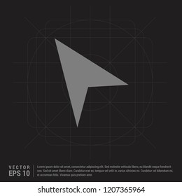 Navigation icon - Black Creative Background - Free vector icon
