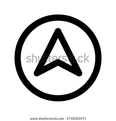 navigation icon. The icon can be used for websites, print templates, presentation templates, illustrations, etc