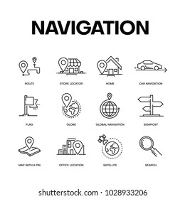 NAVIGATION ICON CONCEPT