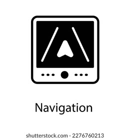 Navigation icon design stock illustration