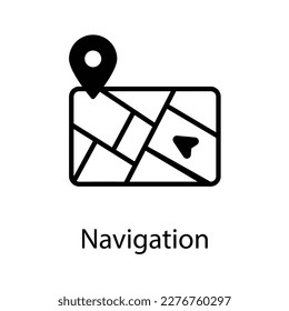 Navigation icon design stock illustration