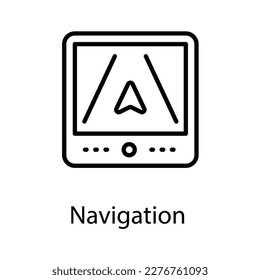 Navigation icon design stock illustration