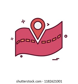Navigation icon design vector