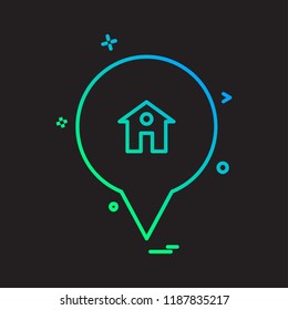 Navigation icon design vector
