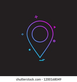 Navigation icon design vector