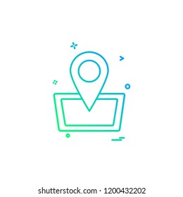 Navigation icon design vector