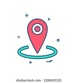 Navigation icon design vector