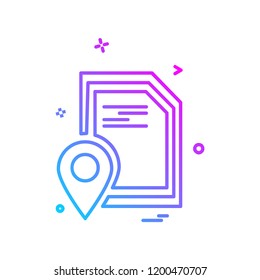Navigation icon design vector