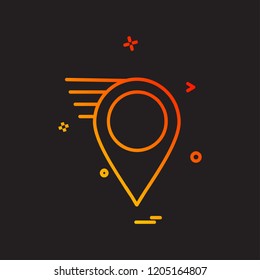Navigation icon design vector