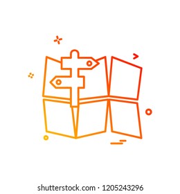 Navigation icon design vector