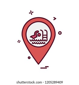 Navigation icon design vector
