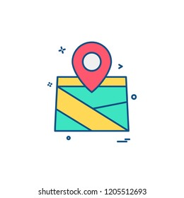 Navigation icon design vector