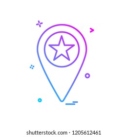 Navigation icon design vector