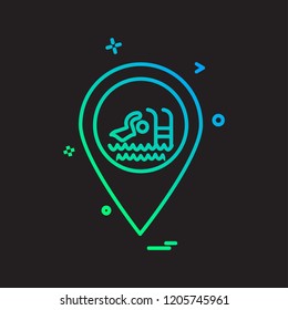 Navigation icon design vector