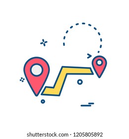 Navigation icon design vector