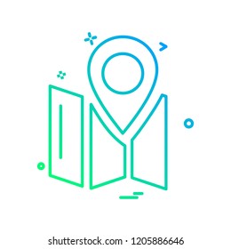 Navigation icon design vector 