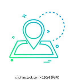 Navigation icon design vector 