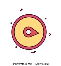 Navigation icon design vector